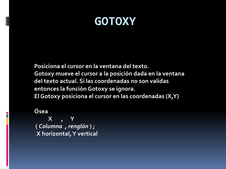 Gotoxy En Dev C++ Ejemplos